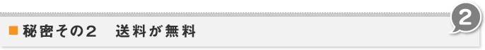 秘密その2　送料が無料 2